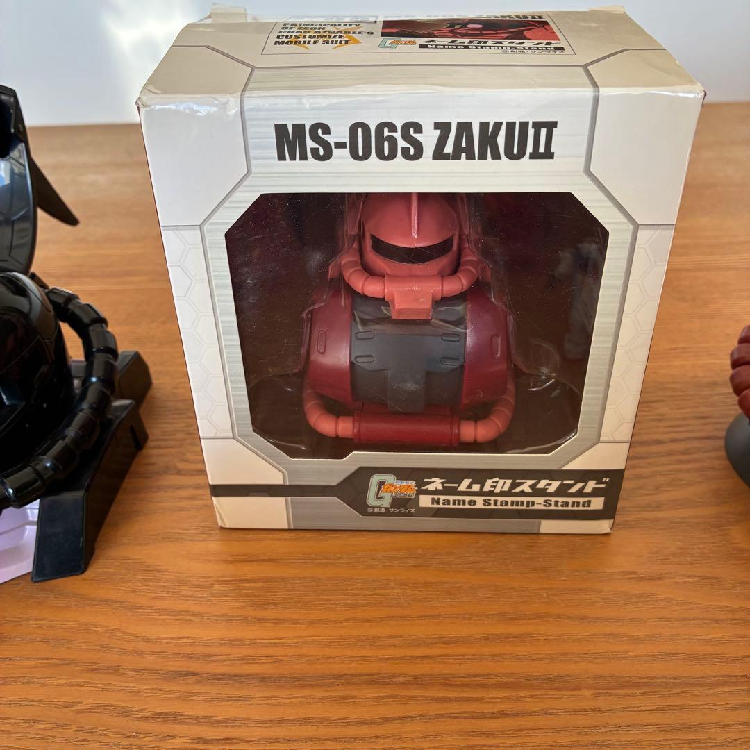 MS-06S Zaku ネーム印スタンド、ザク セロハンテープ【非売品】セット