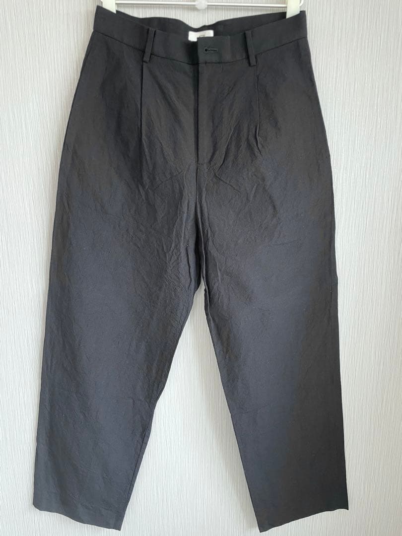 【ATON】WOOL WASHI TROPICAL TAPERED PANTS