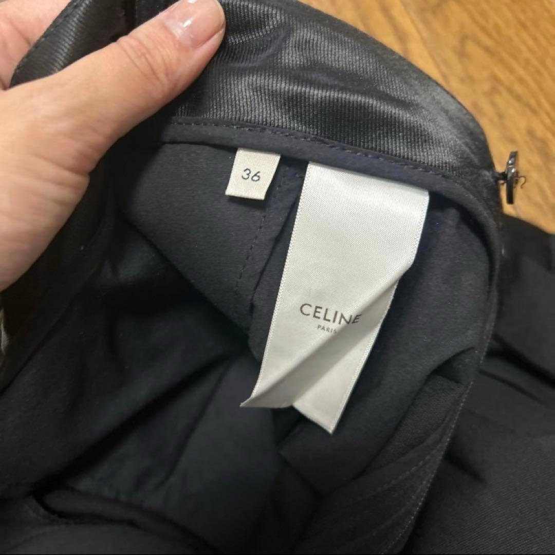 CELINE ブラックパンツ 36