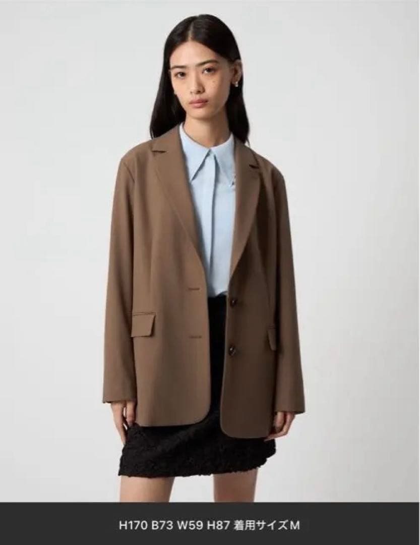 値下げ【新品】EMMEL REFINES 2ボタンテーラードジャケット ブラウン