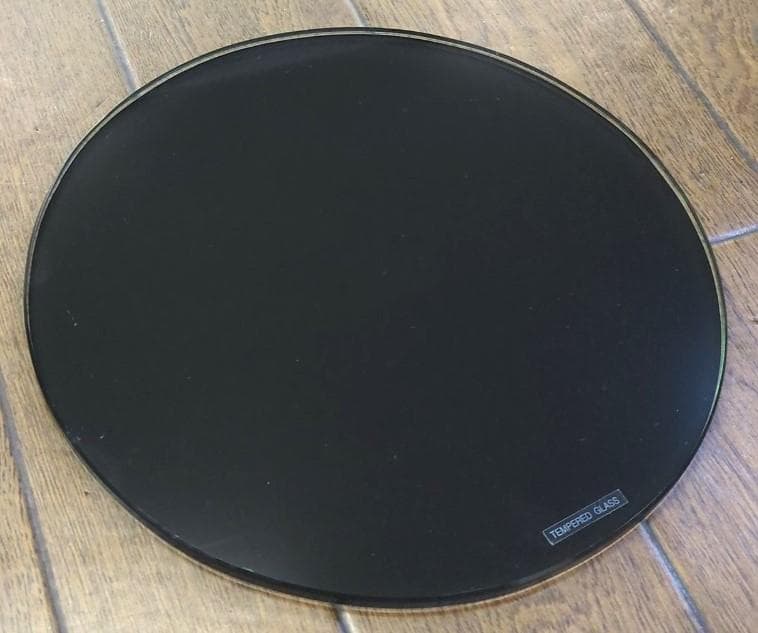 〈即購入可〉ドリームベッド サイドテーブル ガラステーブル ブラック アイアン