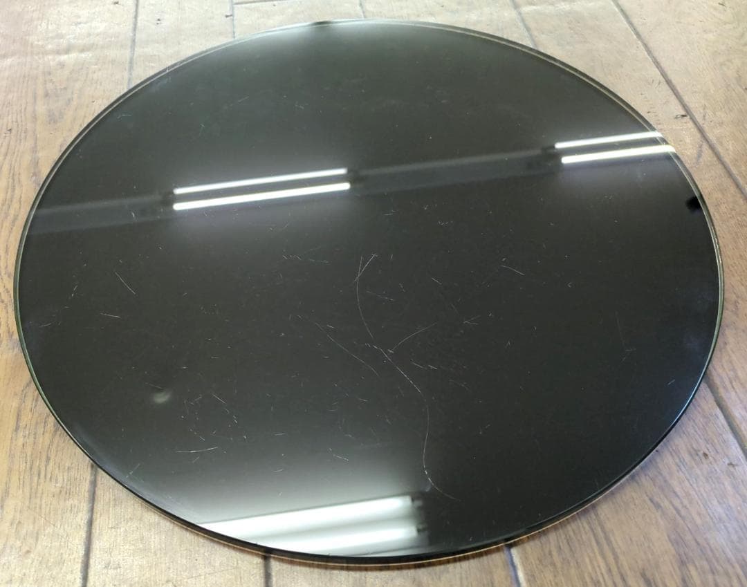 〈即購入可〉ドリームベッド サイドテーブル ガラステーブル ブラック アイアン