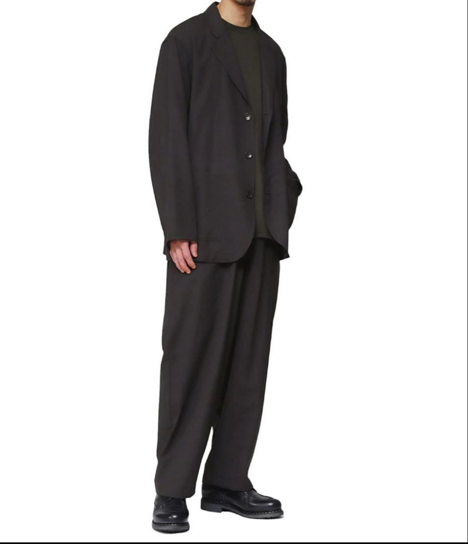 ジャケット・アウター MARKA LAPELLESS JACKET wool tropical 2 M