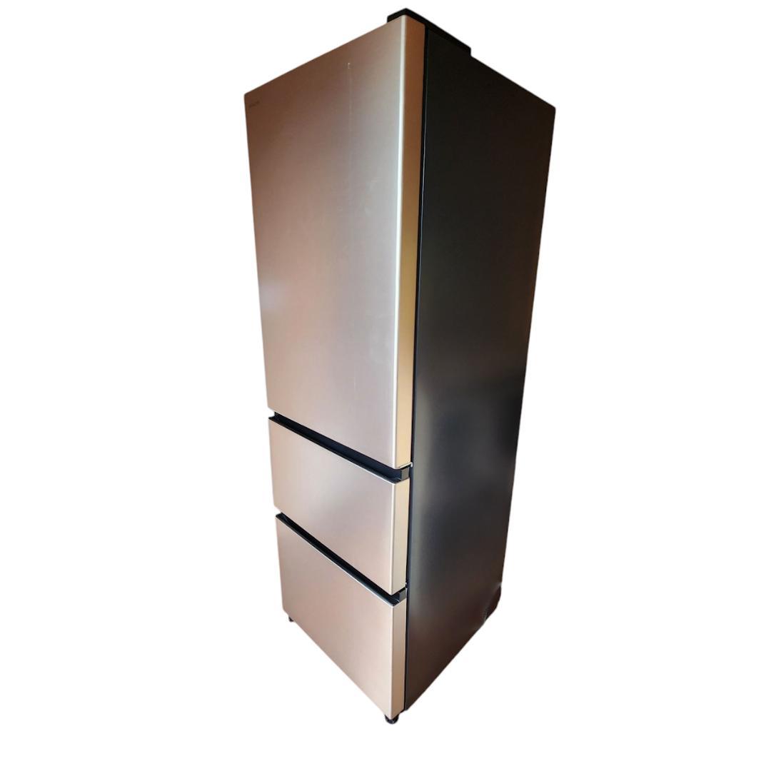 【美品】日立 冷蔵庫 R-V38TV(N) ライトゴールド 375L 3ドア