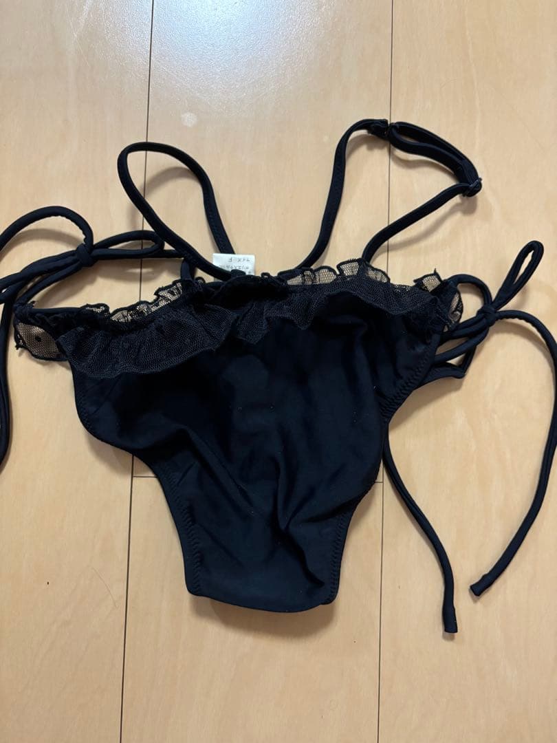 新品Ravijour ブラック 水着ビキニ巾着付き