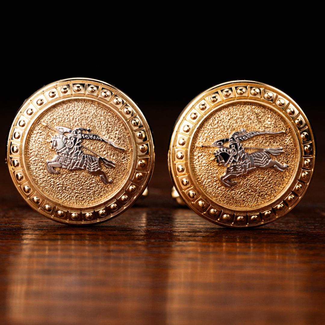 【英国王室御用達】 バーバリー ナイト カフリンクス Burberry