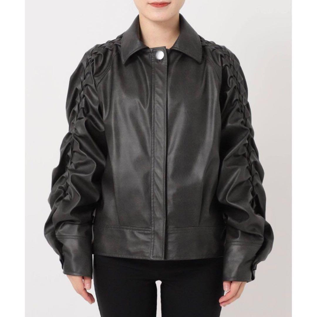 【完売品】Create Clair eco-leather jacket