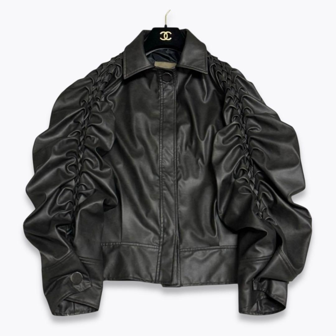 【完売品】Create Clair eco-leather jacket