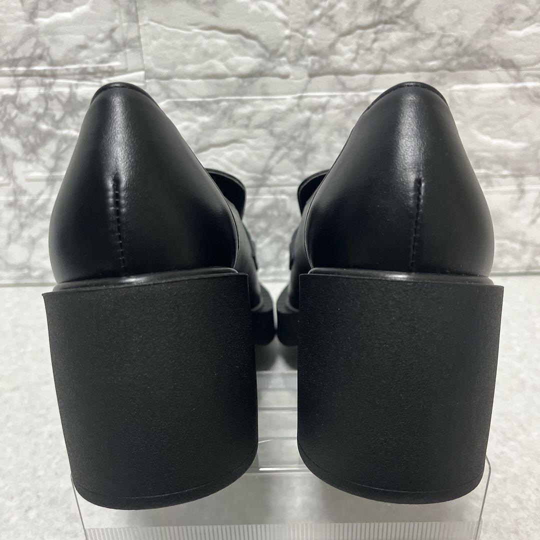 ⭐未使用級・現行品⭐ダイアナ DIANA ヒールアップローファー 黒 24.5