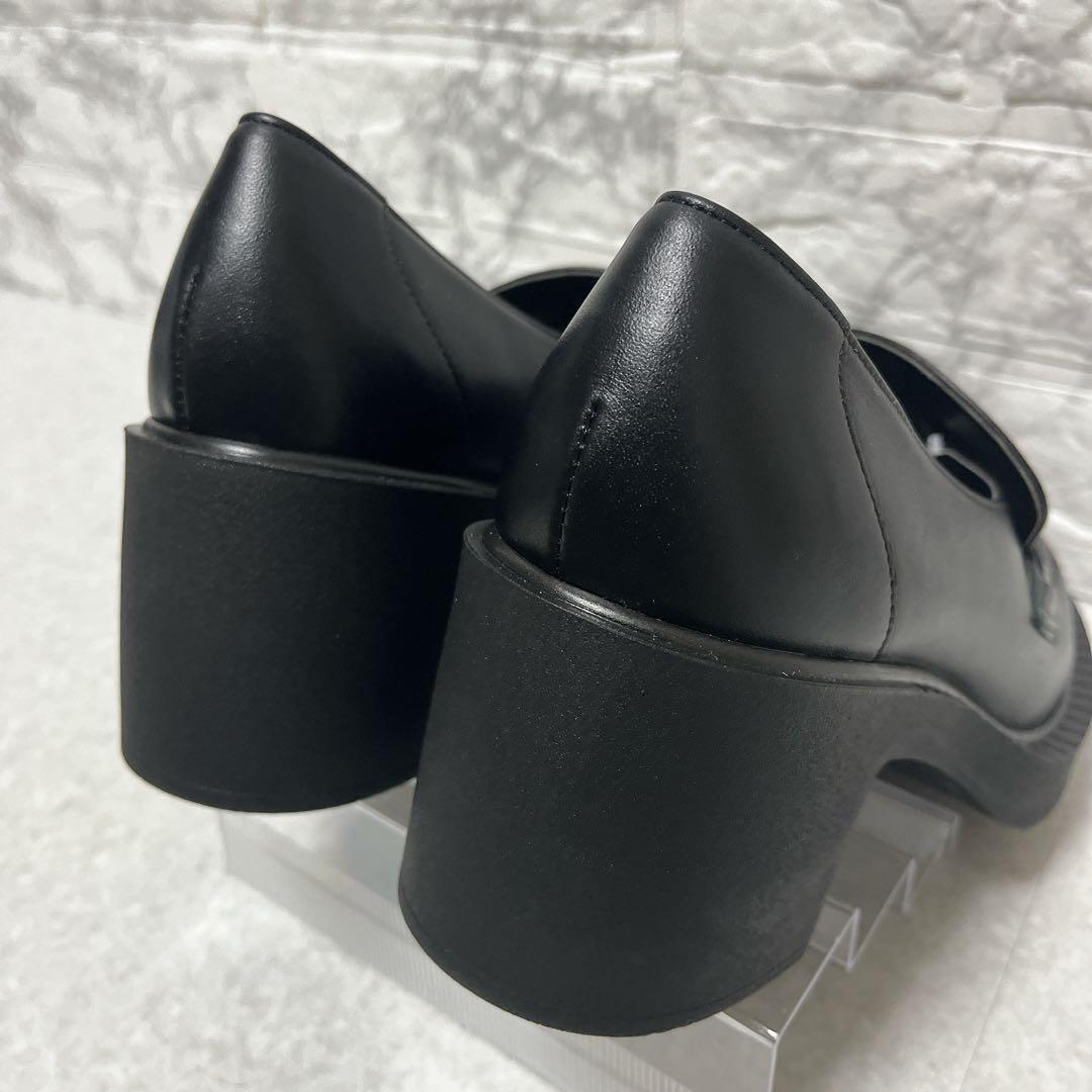 ⭐未使用級・現行品⭐ダイアナ DIANA ヒールアップローファー 黒 24.5