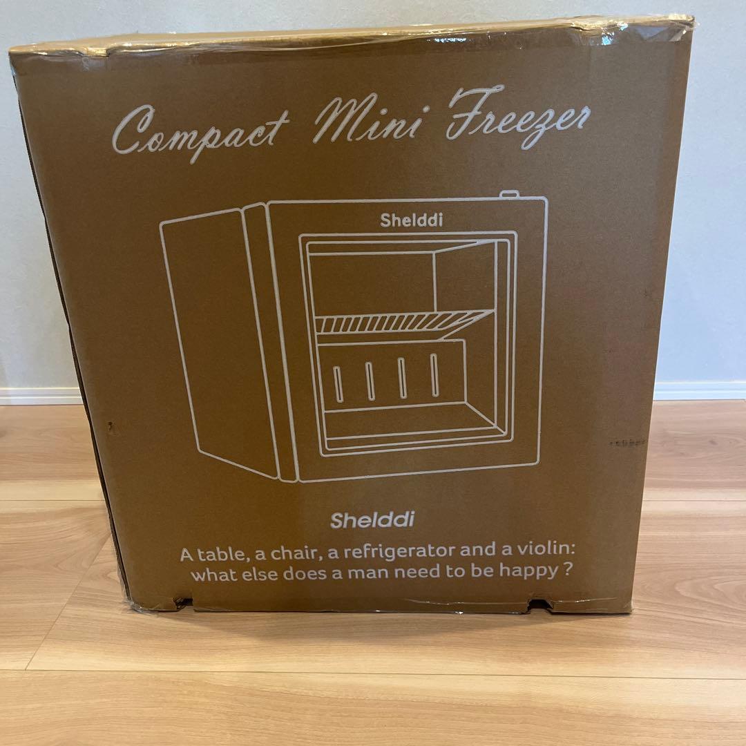 Shelddi ミニ冷凍庫 35L 小型 家庭用 透明ガラスドア お洒落 静音