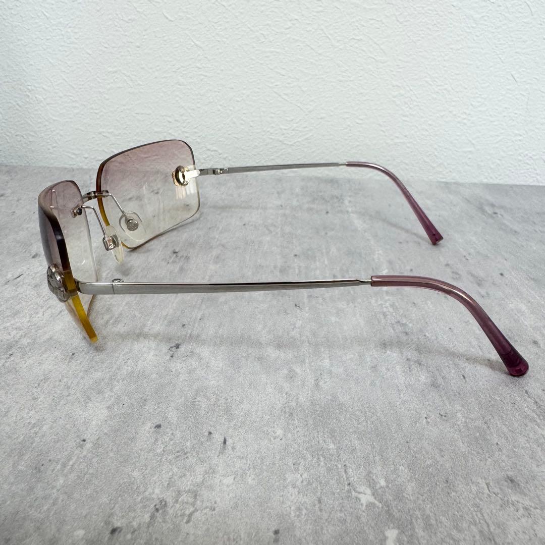 【美品】シャネル CHANEL サングラス カメリア ツーポイント カラーレンズ