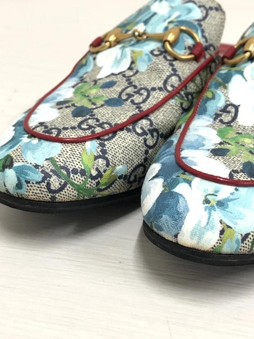 【美品】グッチ GGブルームス プリンスタウン サンダル フラワープリント　限定