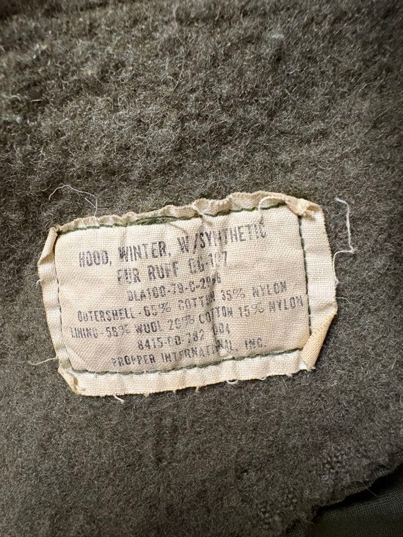 実物　M-65 フィッシュテールパーカ M フルセット