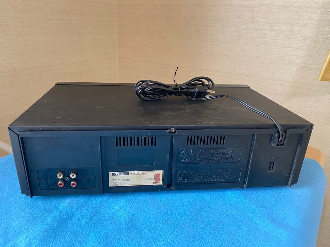 TEAC V-670 カセットデッキ　3ヘッド　動作OK