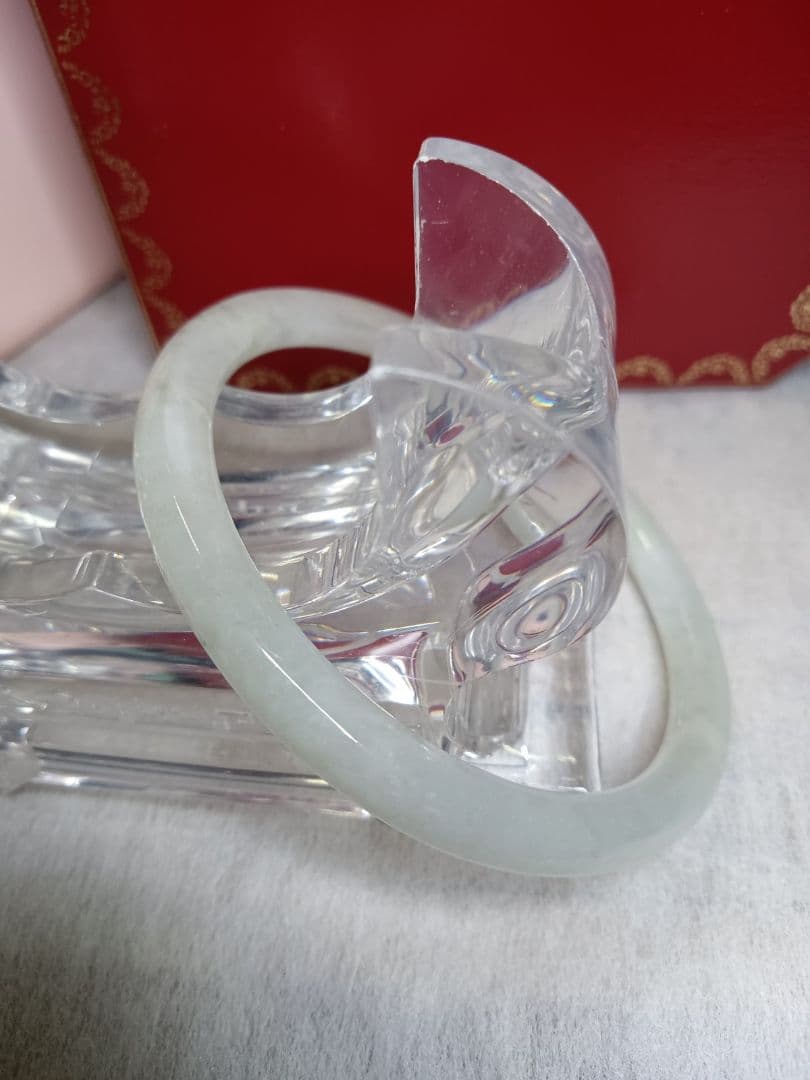 おすすめ✨新品✨天然翡翠 バングル ミャンマー　A貨　無含浸無着色　サイズ57