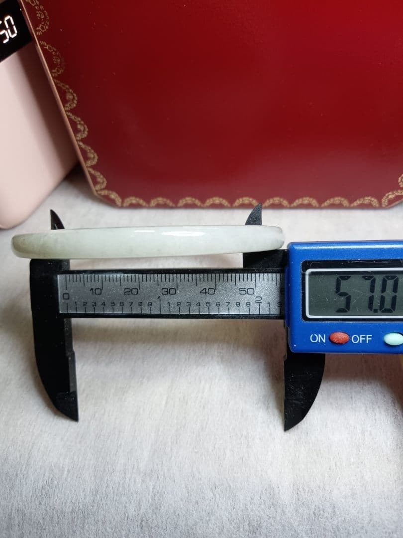 おすすめ✨新品✨天然翡翠 バングル ミャンマー　A貨　無含浸無着色　サイズ57