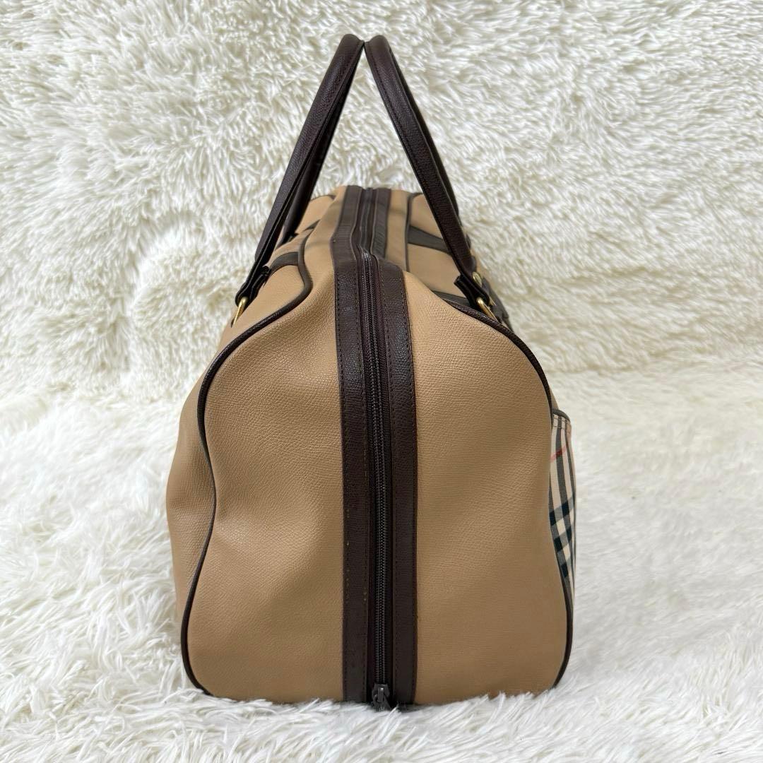 美品✨Burberry バーバリー ボストンバッグ ノバチェック ホースロゴ