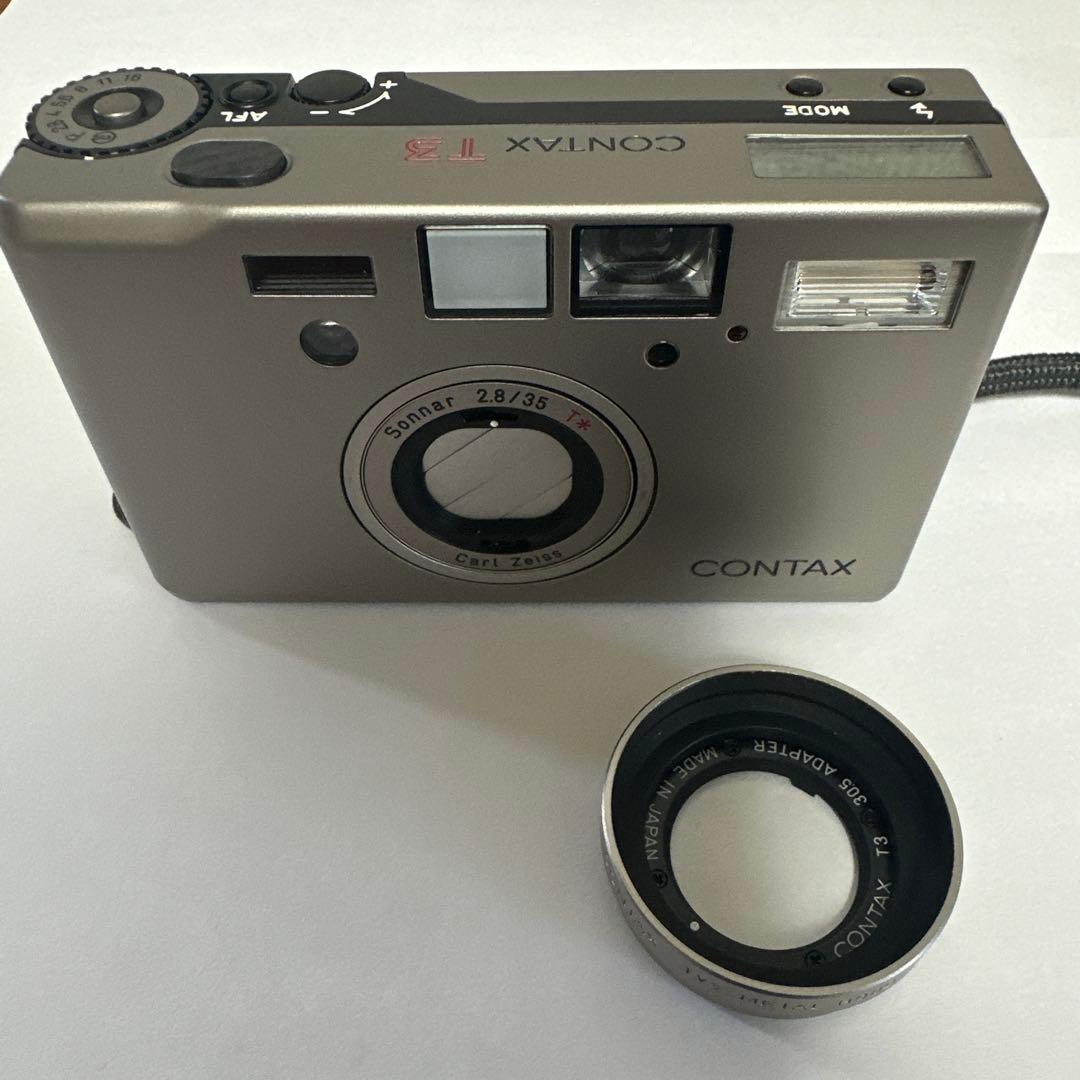 CONTAX T3本体、フード、ケース、本、カタログのセット一式