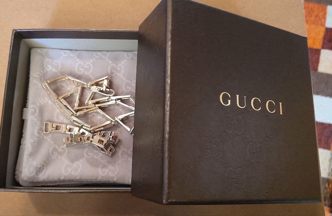 【廃盤】GUCCI グッチGロゴ ネックレス＆ブレスレット おそろいセット