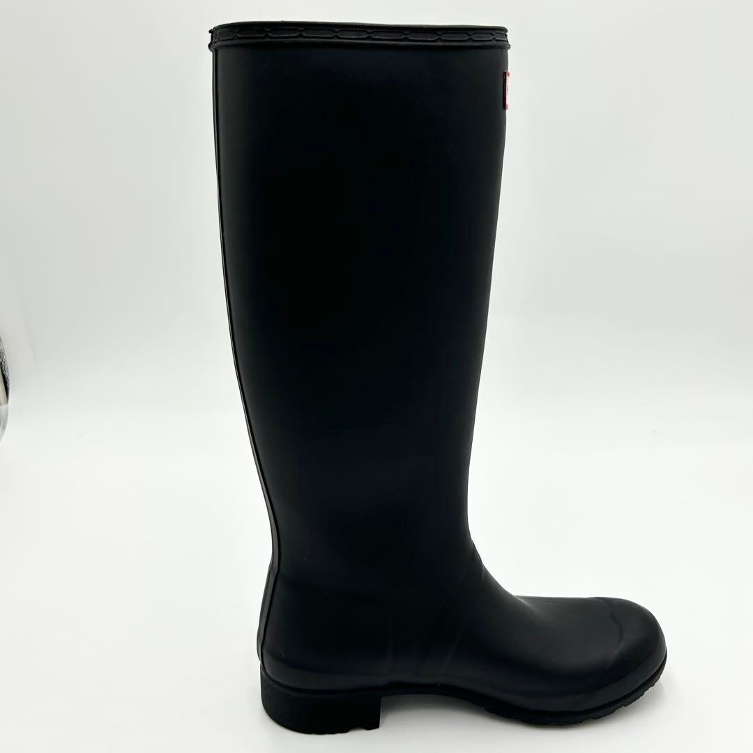 HUNTER ハンター レインロングブーツ ブラック 長靴 24cm 箱付き