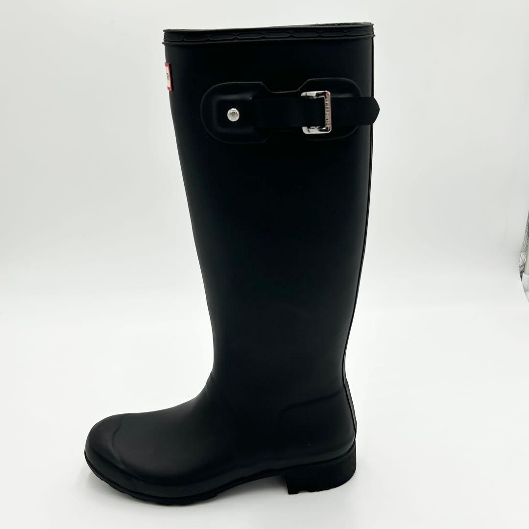 HUNTER ハンター レインロングブーツ ブラック 長靴 24cm 箱付き