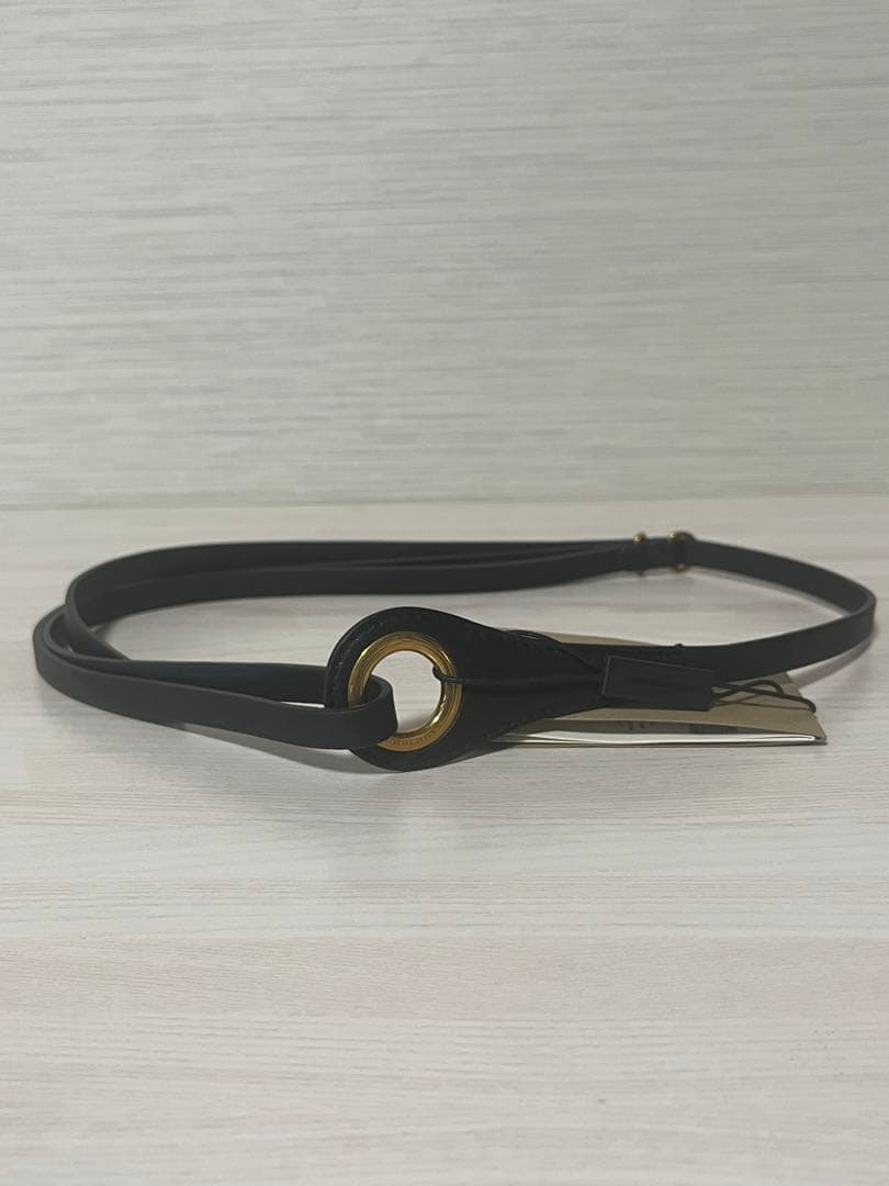 [美品/未使用]Burberryバーバリーレザー ベルト ゴールドバックル