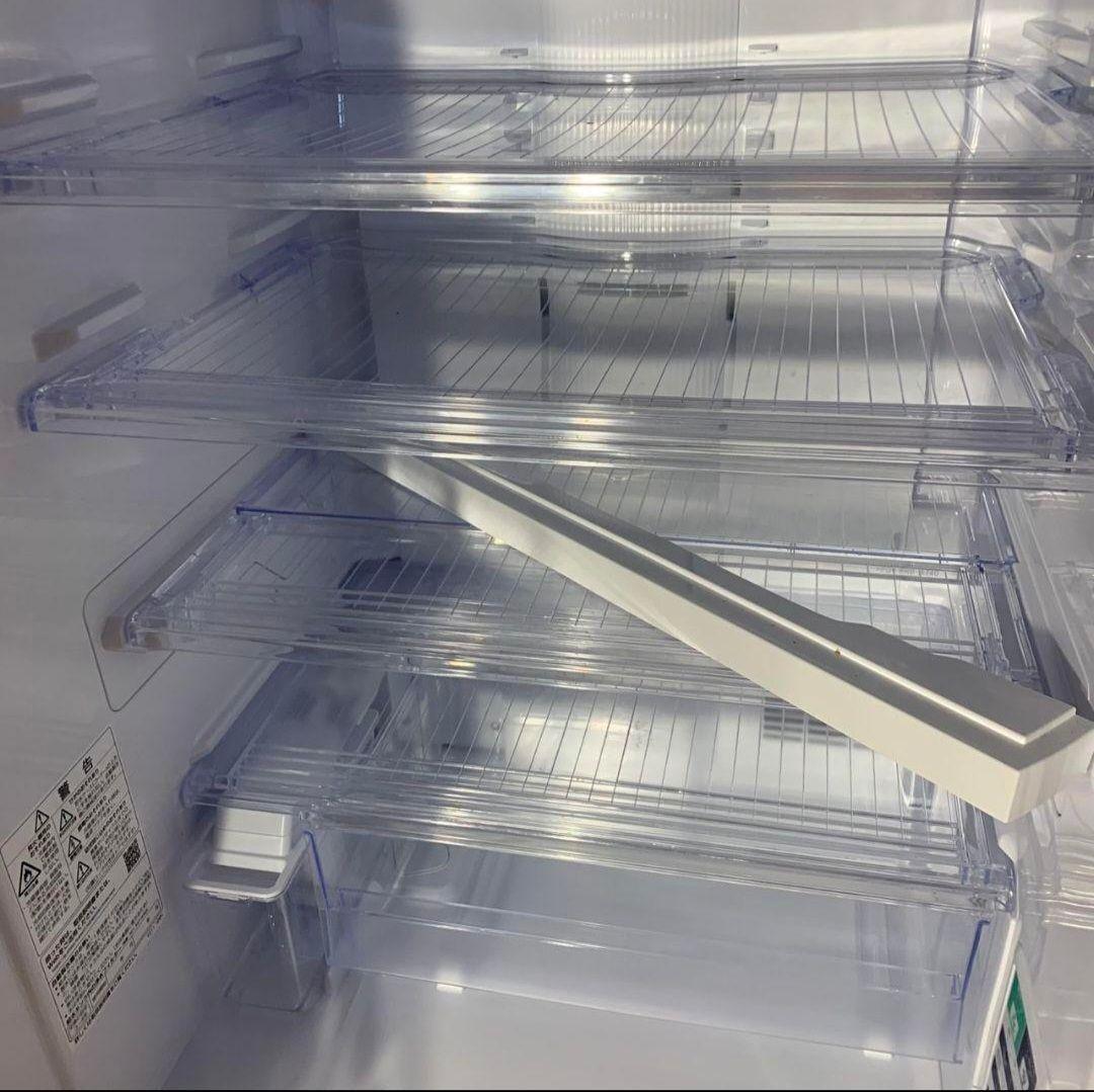 G032R\" SHARP 350L 両開き 冷蔵庫 SJ-GW35G-W