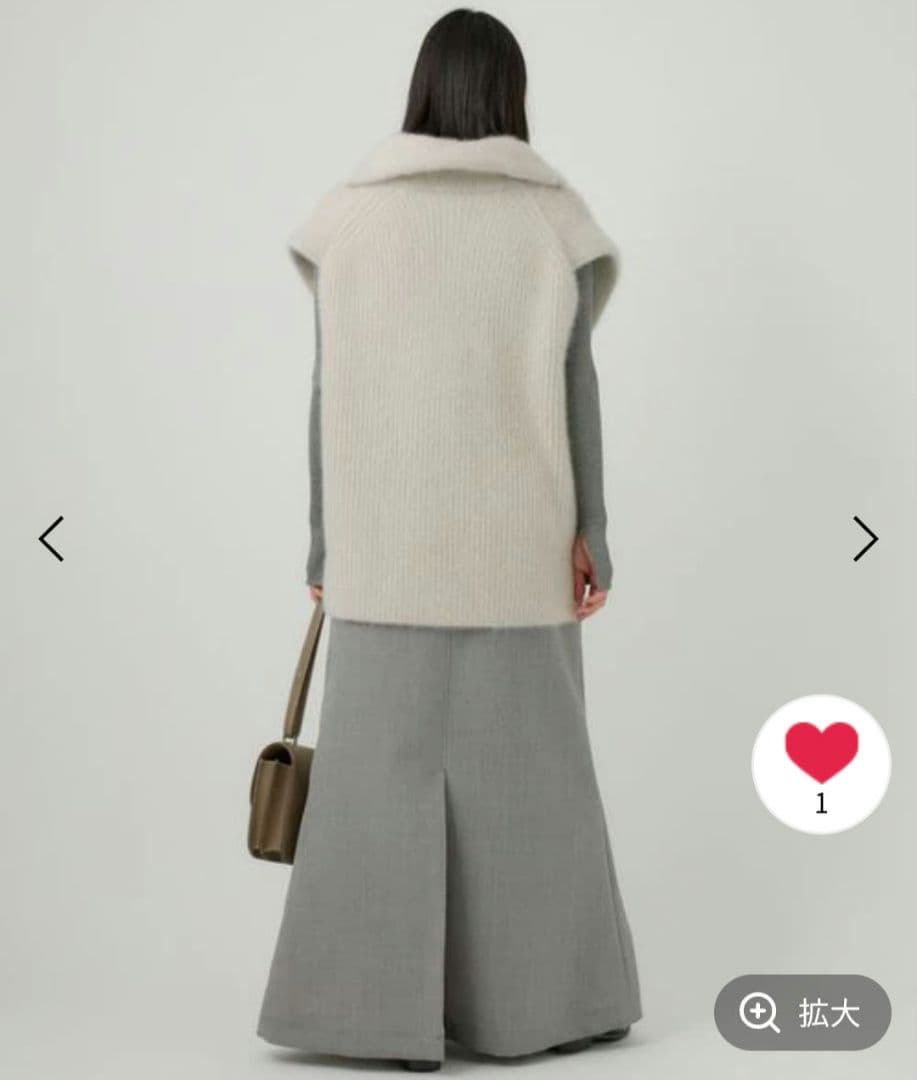 chocolat_m様【新品未使用】カオスブルーフォックススキッパーニットベスト