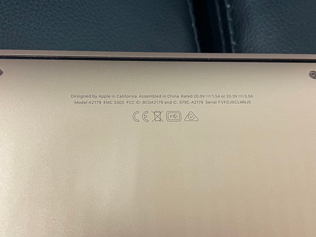 充電47回のみ Macbook Air 13インチ 256GB メモリ16GB