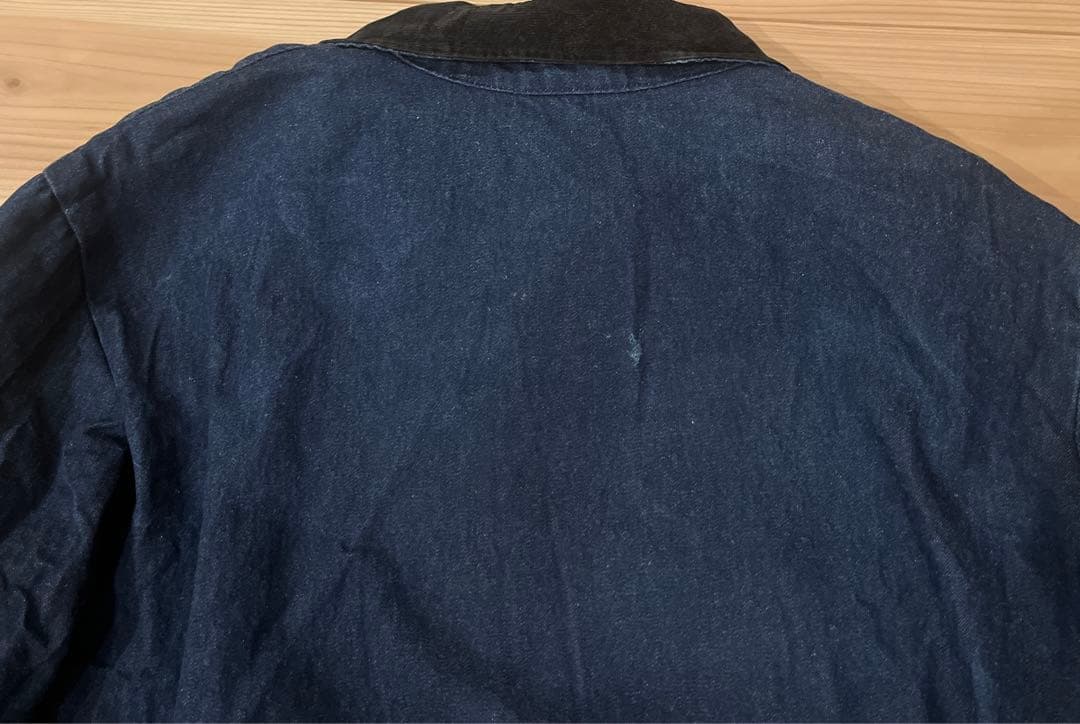 90s Bob Barker 濃紺　デニムカバーオール XL 裏地ブランケット