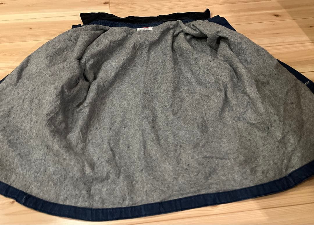 90s Bob Barker 濃紺　デニムカバーオール XL 裏地ブランケット