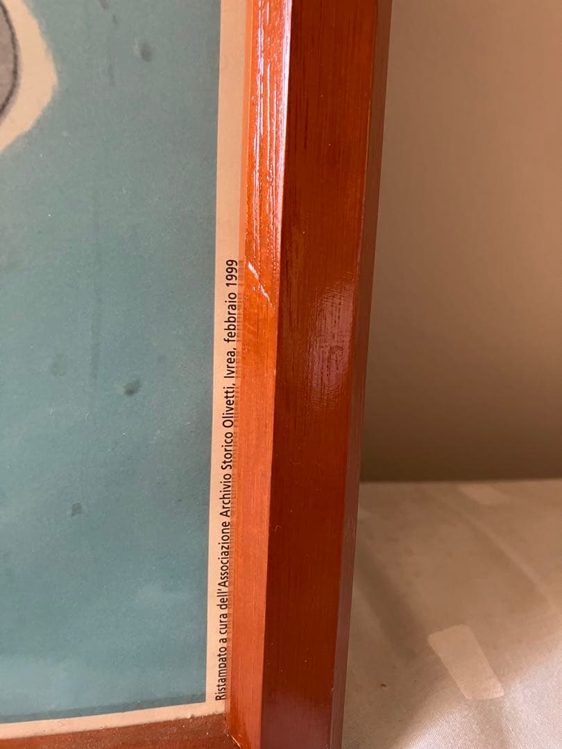 け*こ様 【希少】Savignac サヴィニャックオリベッティ 再版ポスター 額