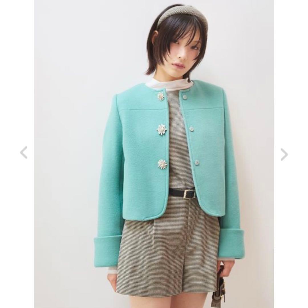 LILY BROWN リリーブラウン 2025AW 2wayビジューコート