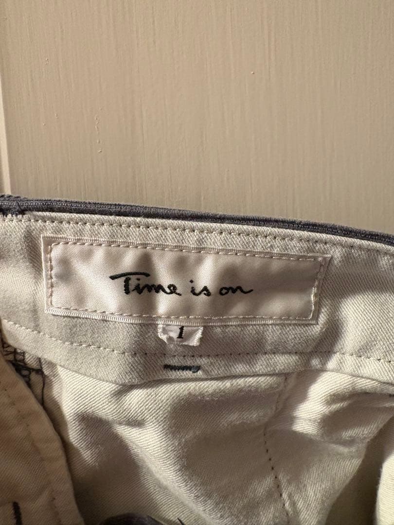 time is on コーデュロイパンツ　サイズ1 グレー