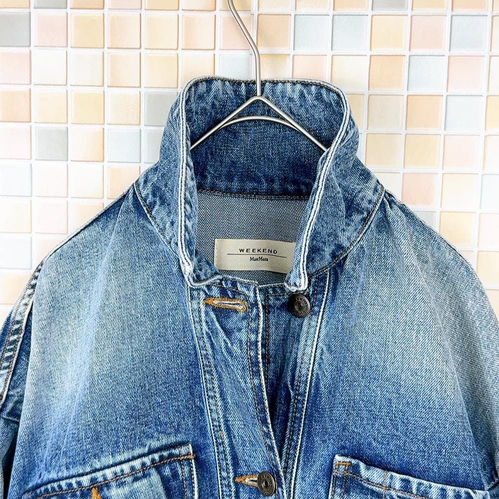 マックスマーラ　 デニムジャケット クロップド丈　MAXMARA 　36