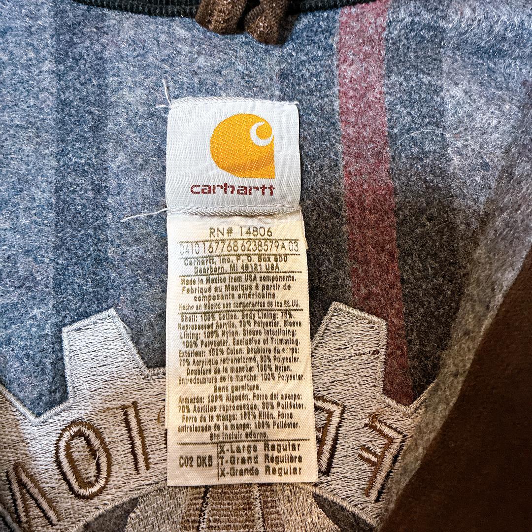 Carhartt CSX企業刺繍ミシガンチョアコート裏地ブランケット L USA