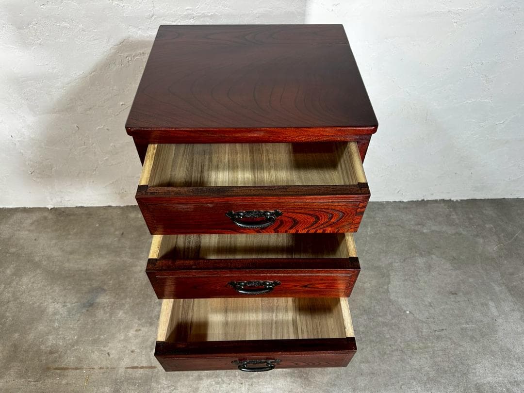 『民芸家具』6段チェスト ハイチェスト キャビネット 整理箪笥 RWche11