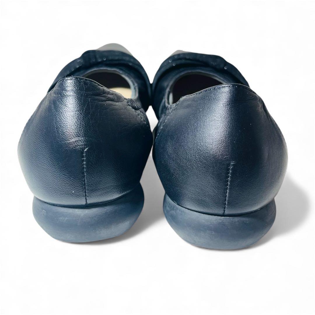 未使用級✨卑弥呼 HIMIKO クロスデザイン　袋付き24.5 ブラック　黒