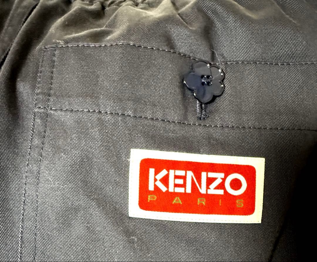 新品　KENZO チノ素材カーゴパンツ　ネイビー　S
