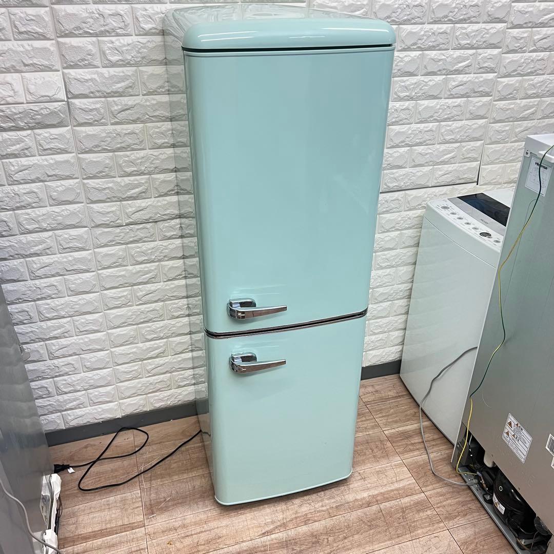 IRIS OHYAMA 一人暮らし冷蔵庫 130L レトロデザイン　2023年製