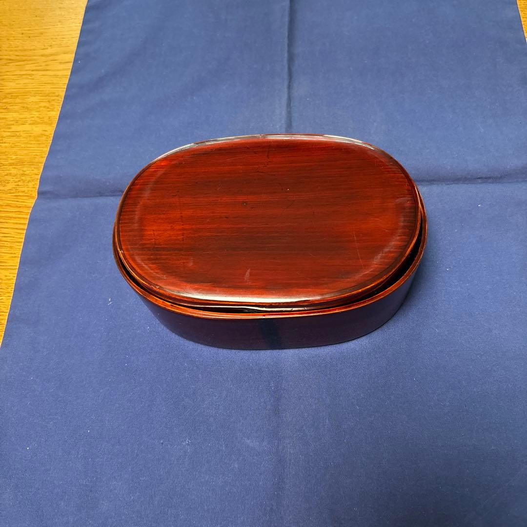 駿河漆器 螺鈿細工 お弁当箱　名工 細田豊作