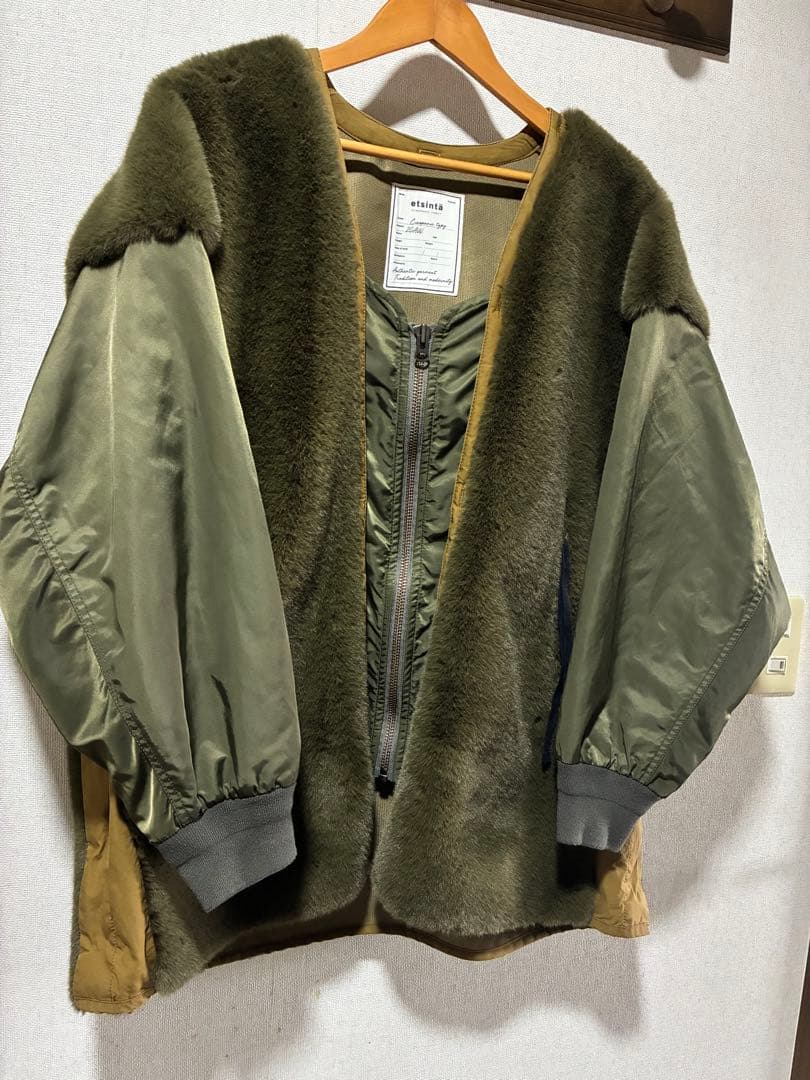 美品　CIAOPANIC【etsinta】エシンタ　ファー切替ジャケット