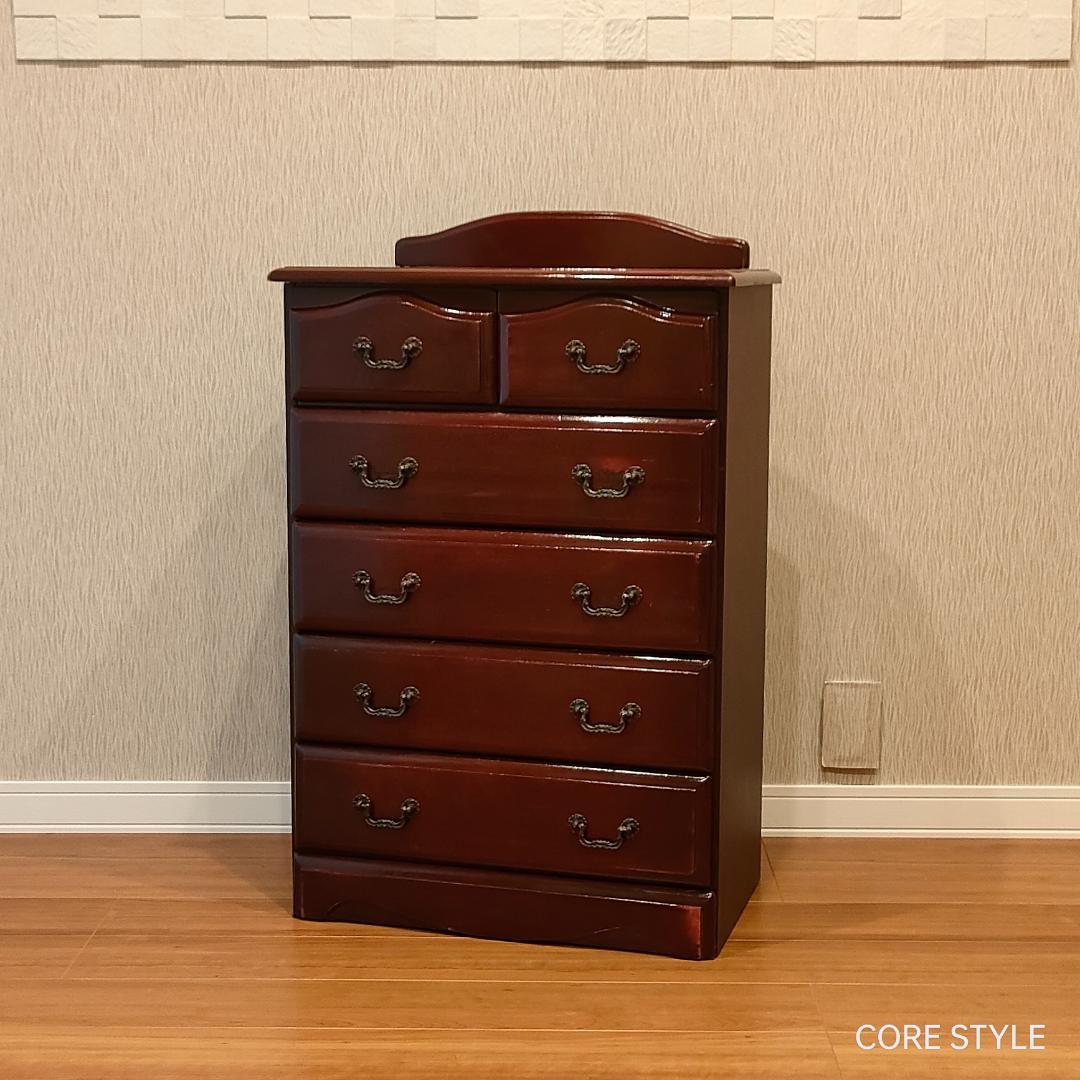 アンティークチェスト　収納6杯　S2