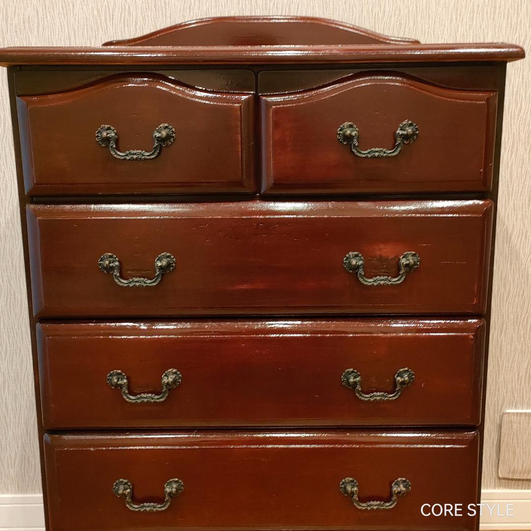 アンティークチェスト　収納6杯　S2