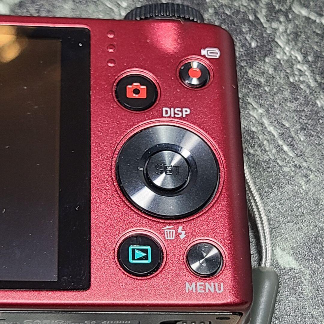 【CASIO】カシオ EXILIM EX-ZR300　1610万画素　レッド