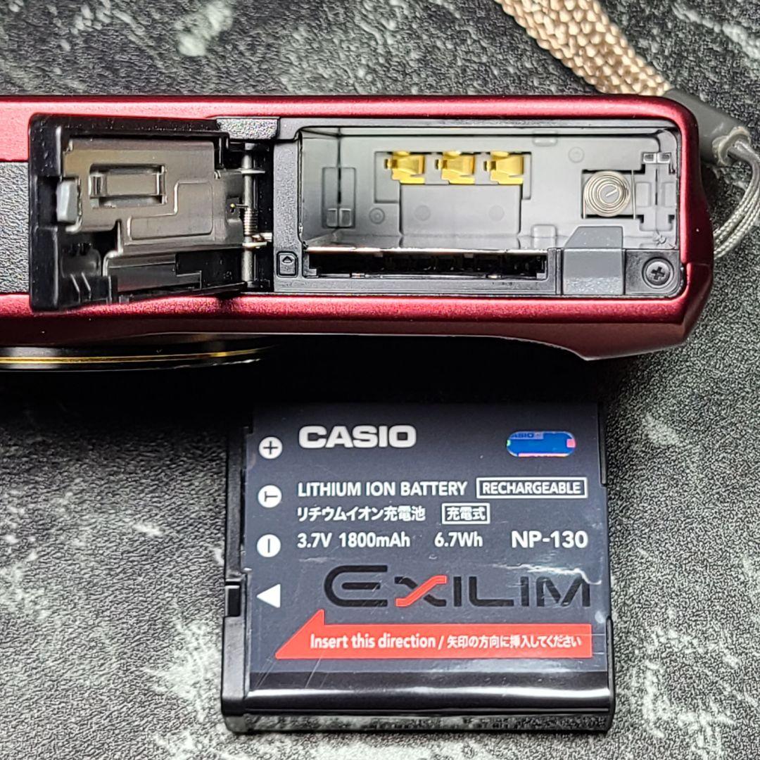 【CASIO】カシオ EXILIM EX-ZR300　1610万画素　レッド