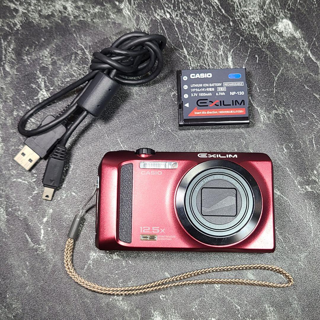 【CASIO】カシオ EXILIM EX-ZR300　1610万画素　レッド