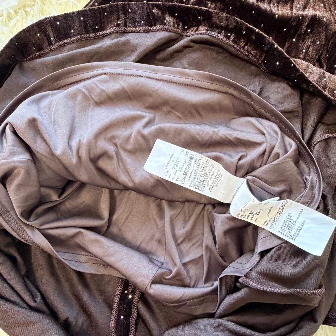 L.B CANDY STOCK ブラウスセットビジューベロアキャミワンピース