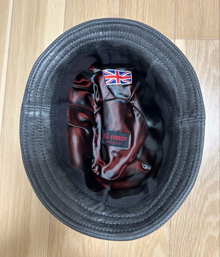 レザーハット 黒 スナッチ ブラピ